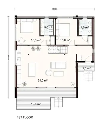 Aarnio 313 1A floor plan