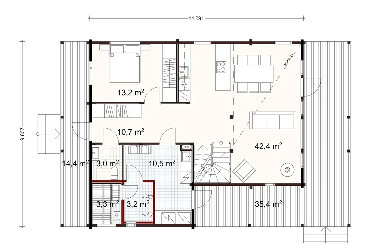 Ahto 130 1A floor plan