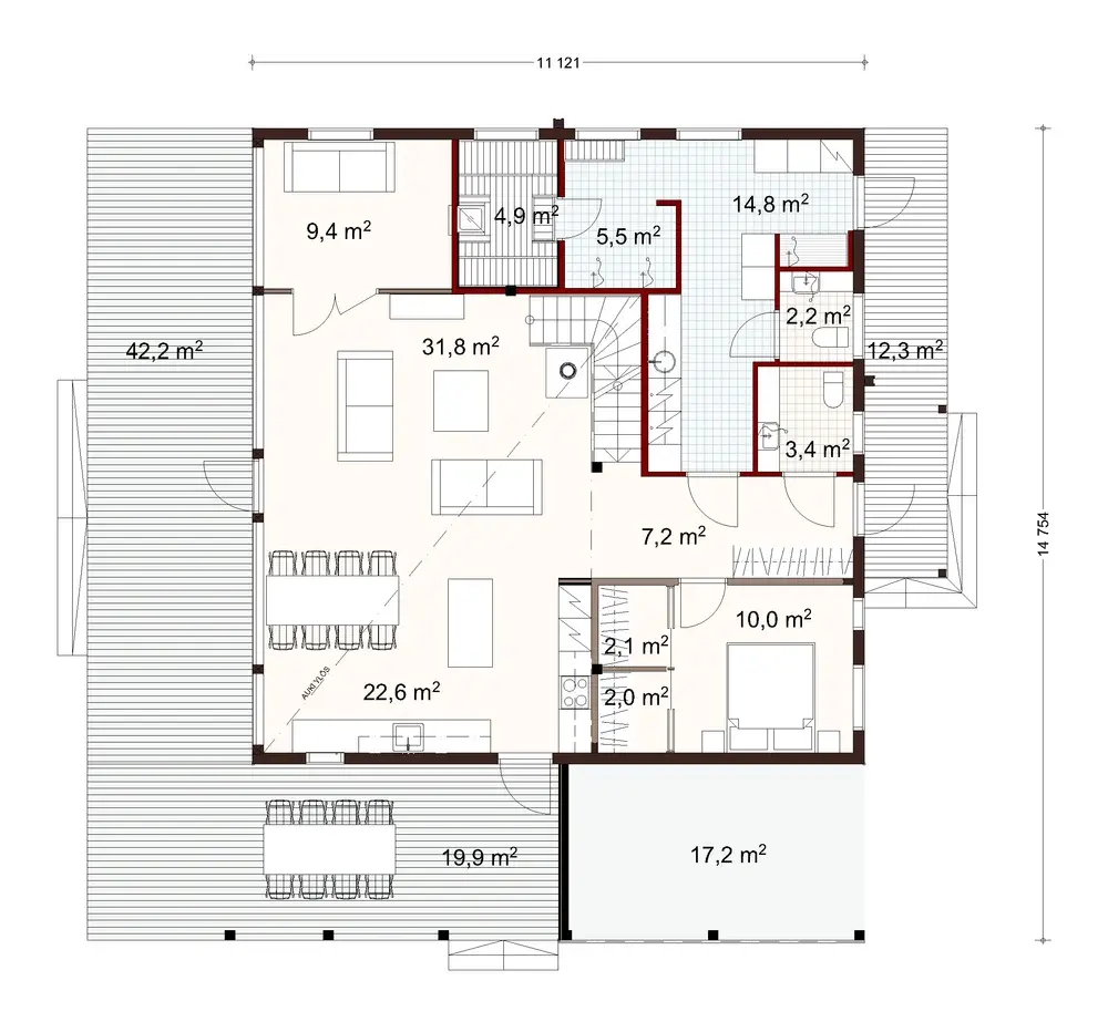 Ailo 150 1A floor plan
