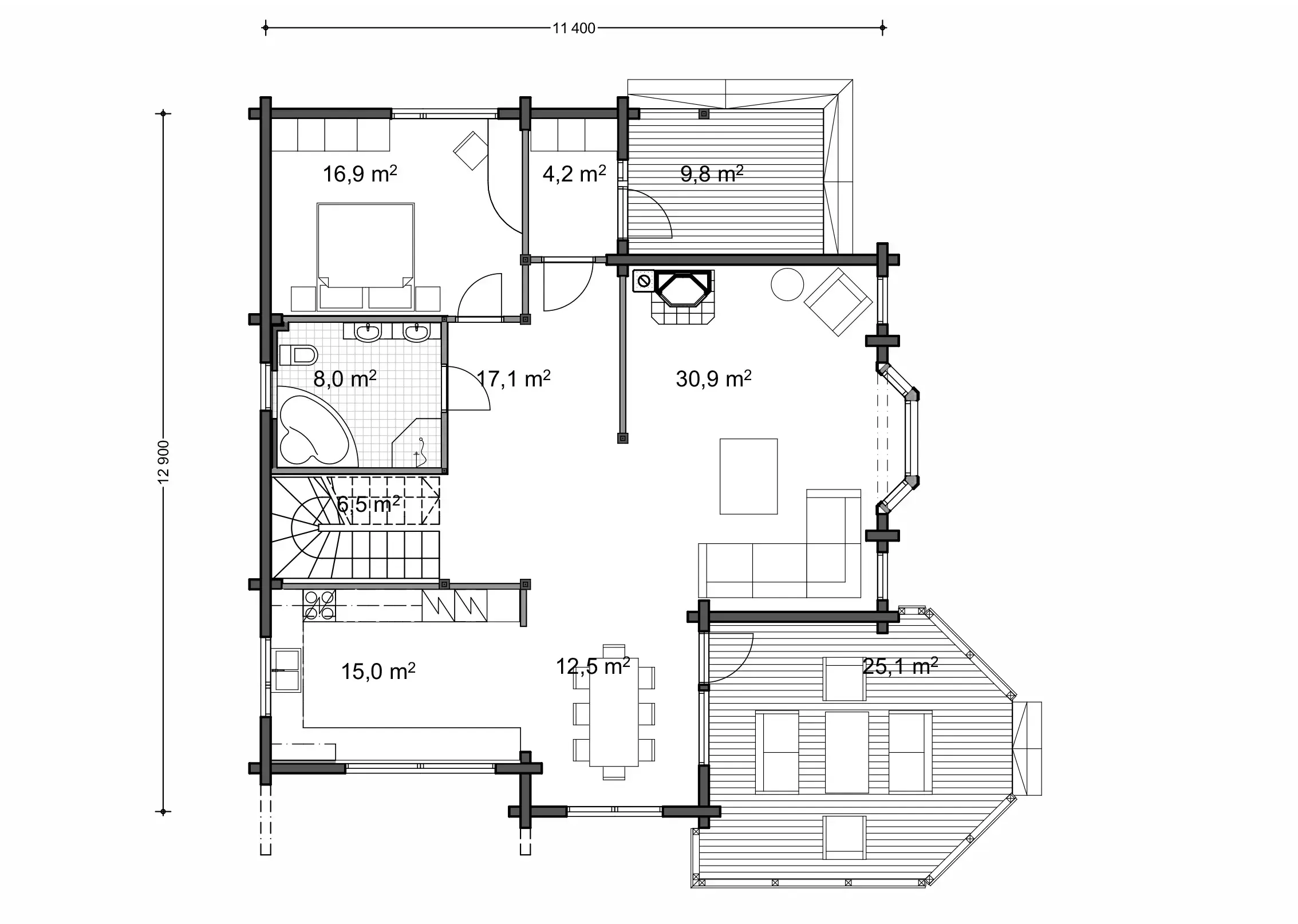 Ajatonta 250 1A floor plan