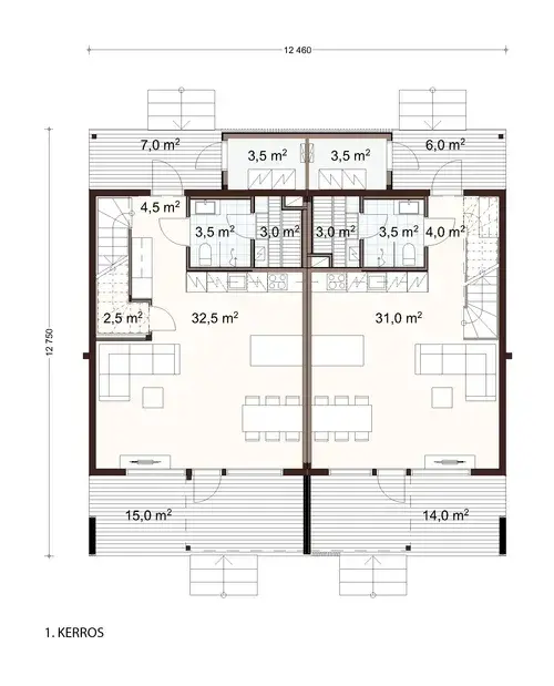 Doble 213 1A floor plan