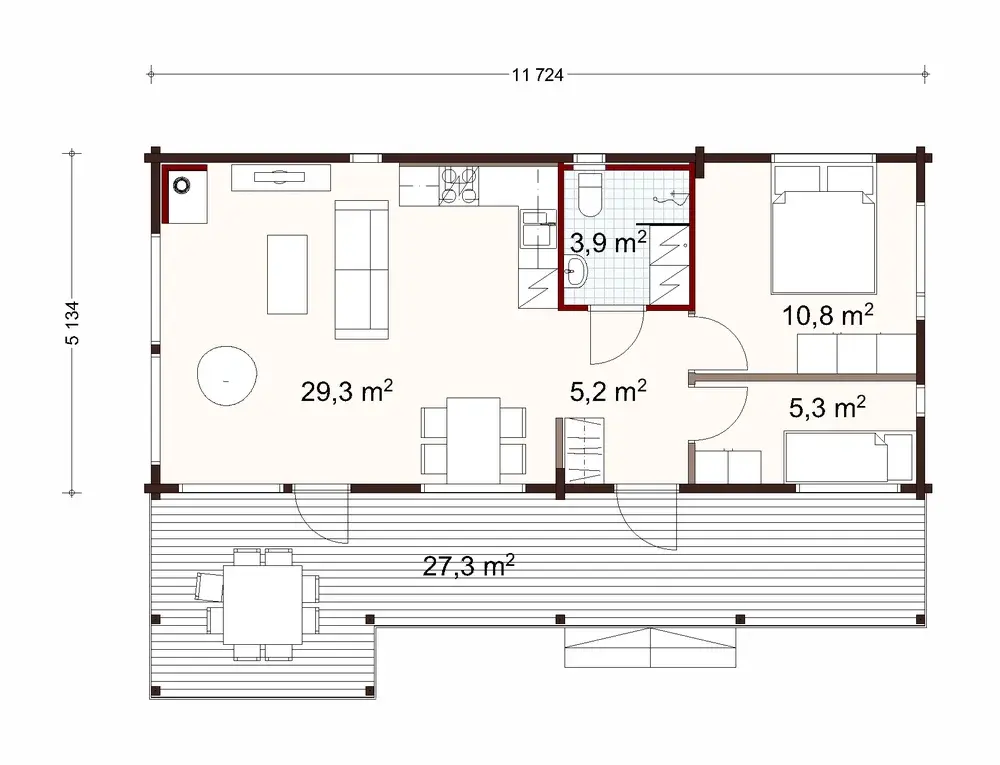 Dyyni 60 1A floor plan
