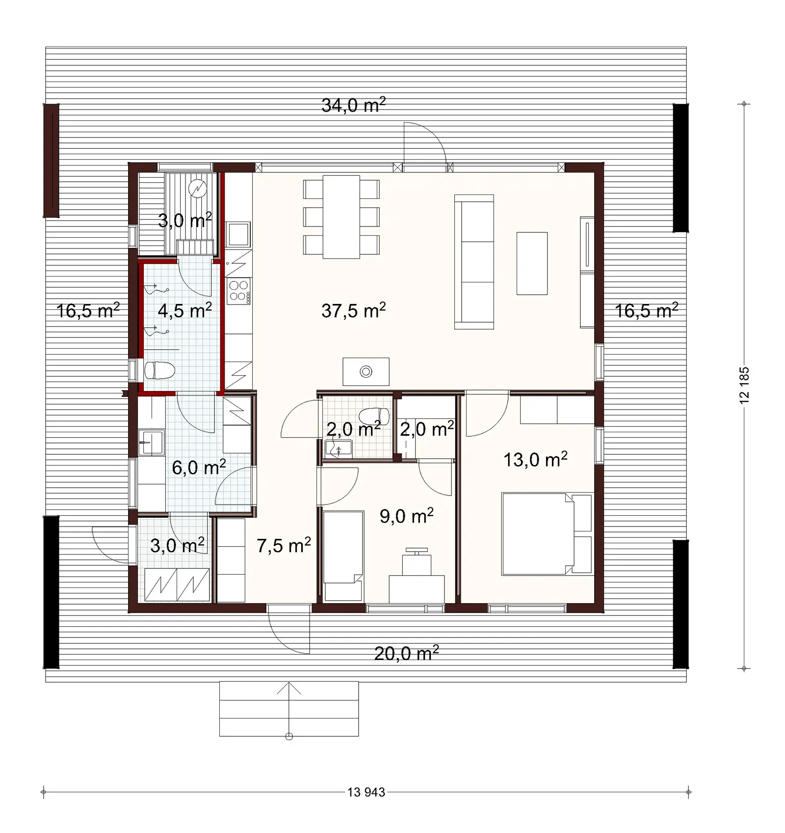 Halla 100 1A floor plan