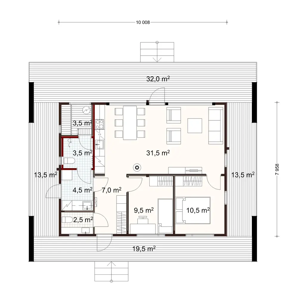 Halla 80 1A floor plan