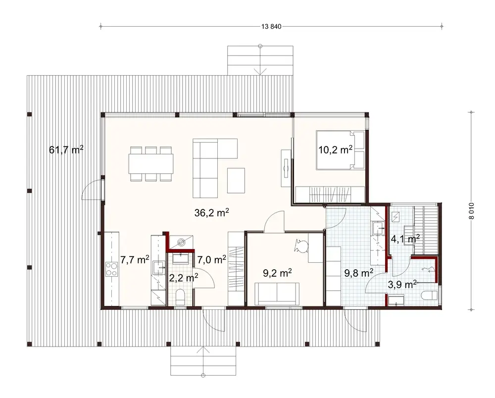 Halti 100 1A floor plan