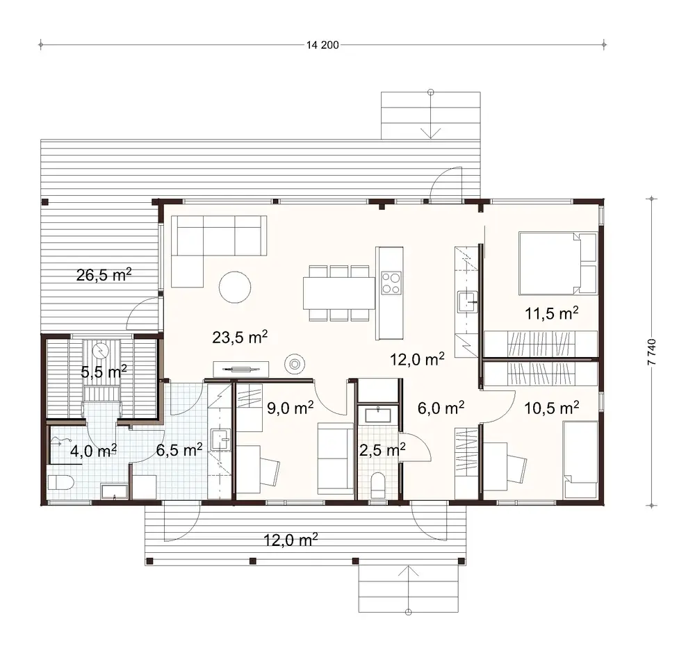 Halti 100 3A floor plan