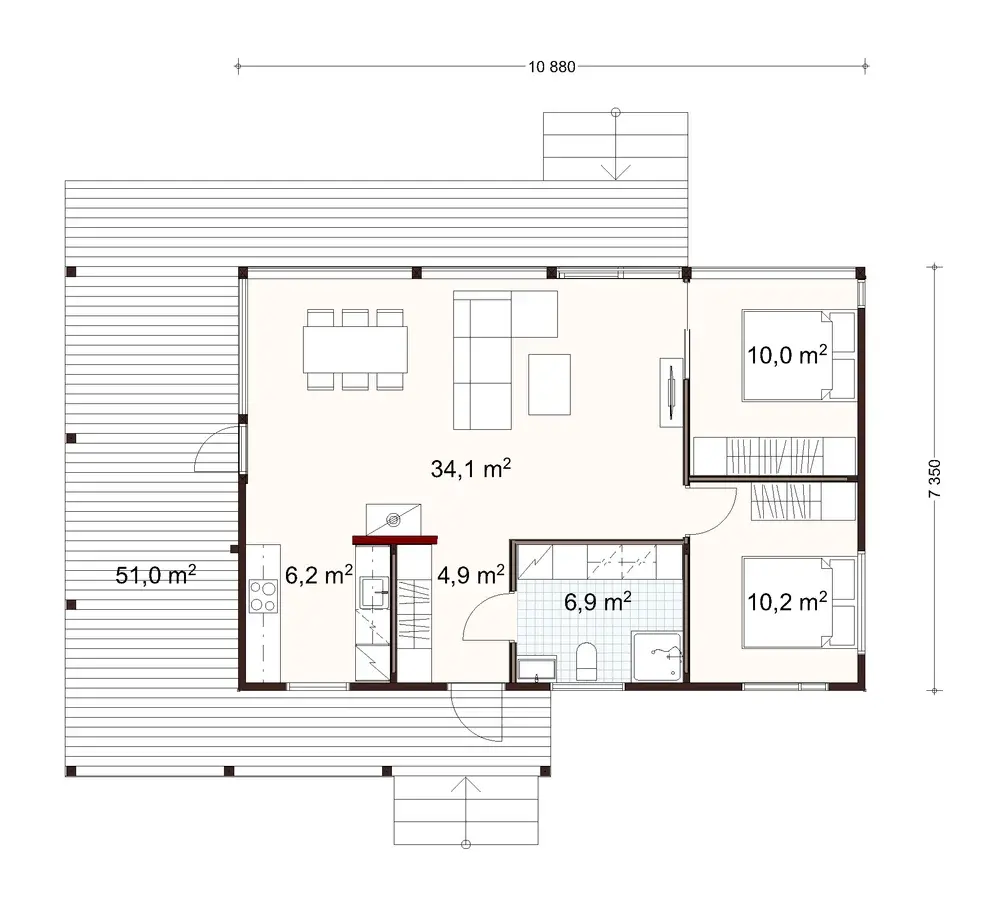 Halti 80 1A floor plan