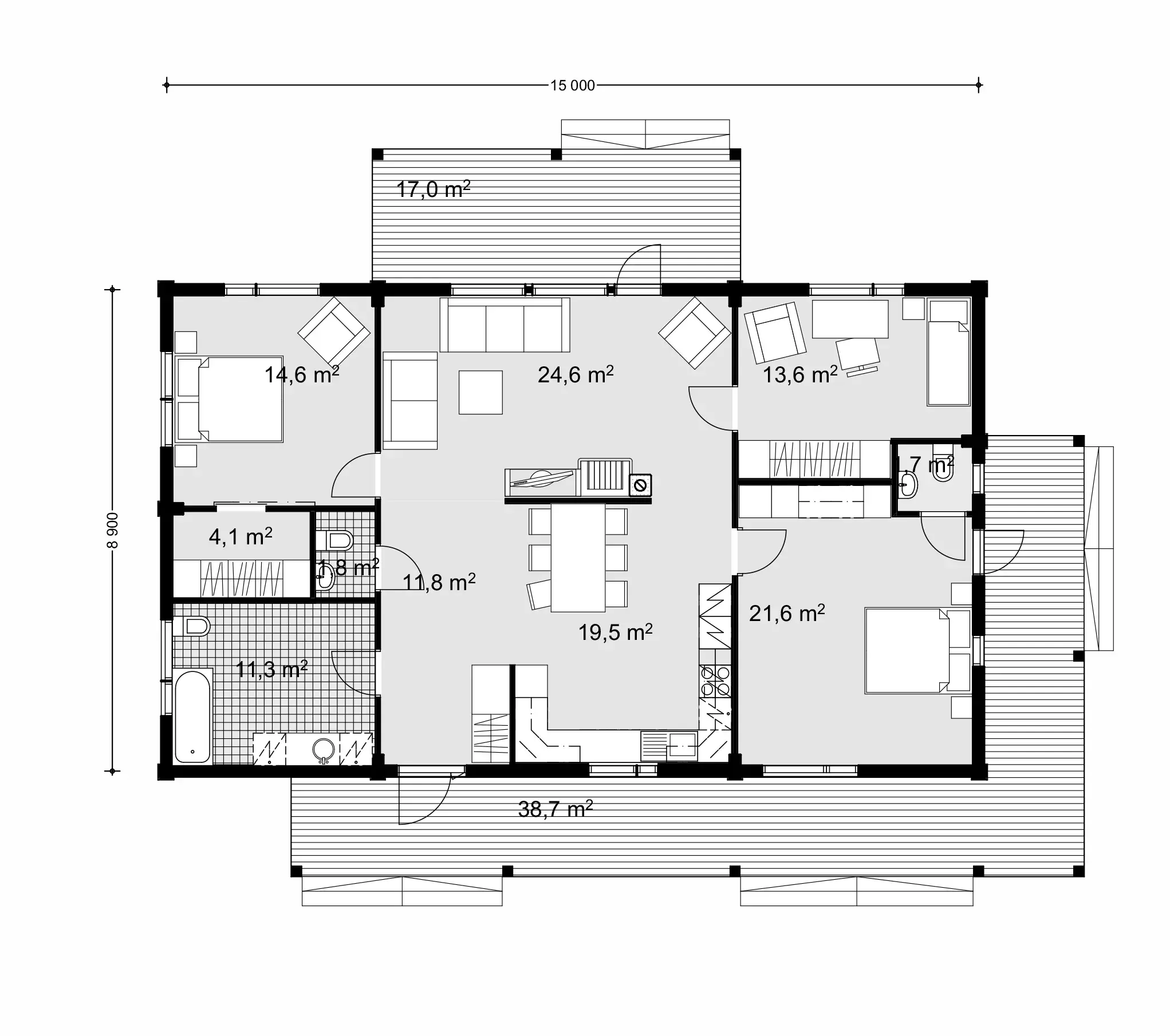 Harjanne 140 1A floor plan