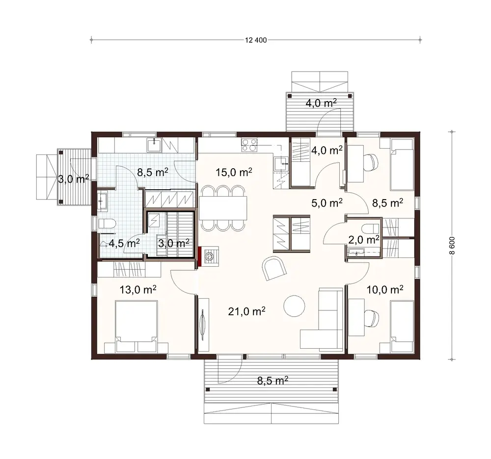 Harju 107 1A floor plan
