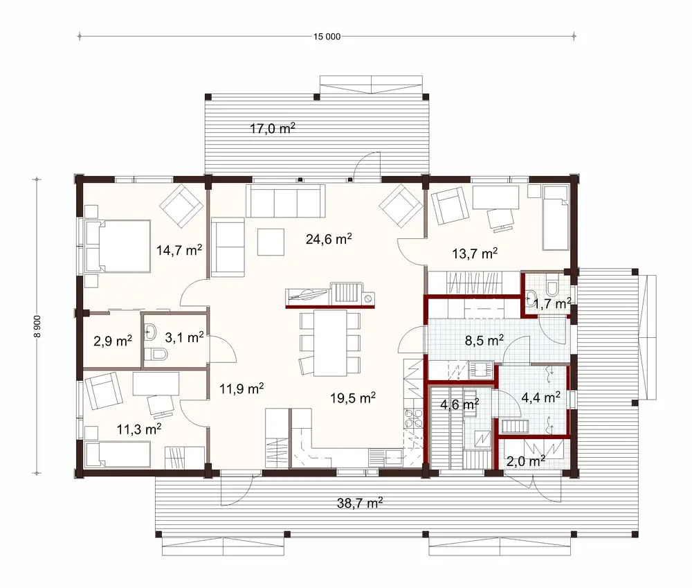 Harju 140 1A floor plan