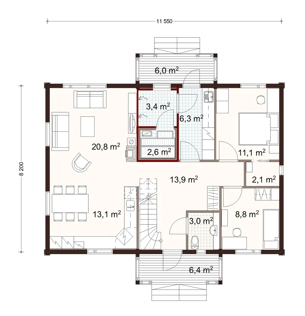 Harju 145 1A floor plan