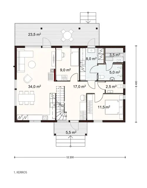 Harju 162 1A floor plan