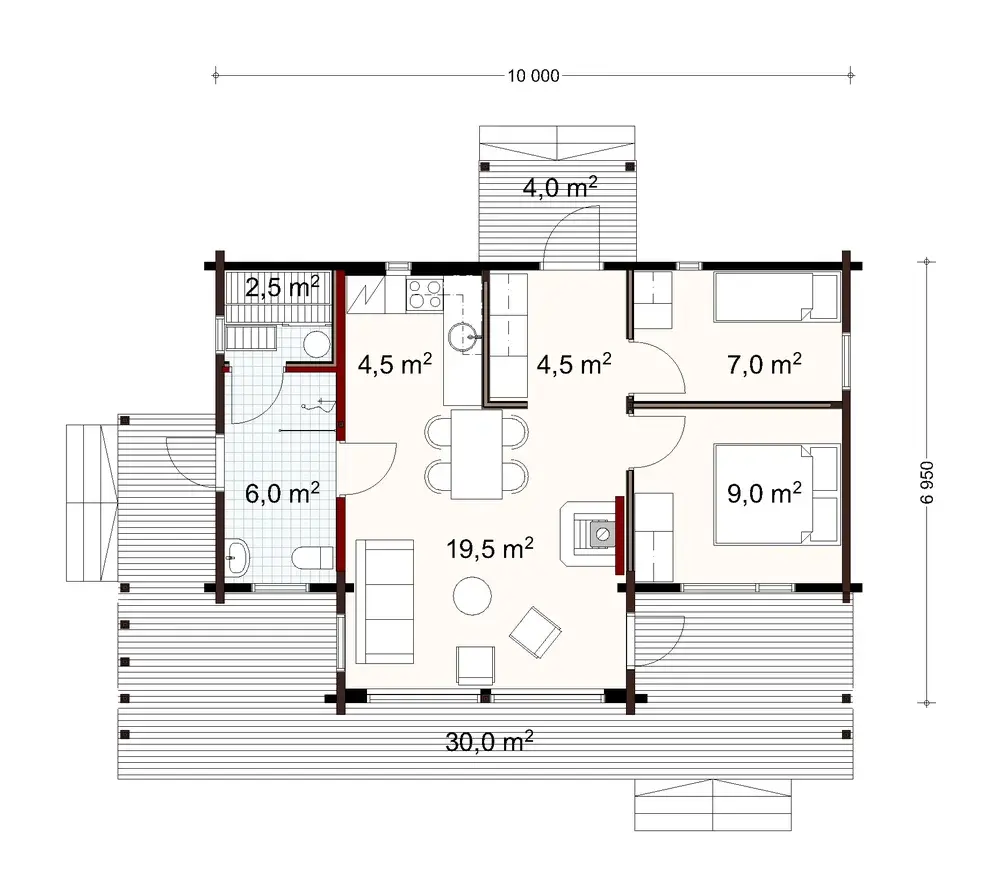 Heijastus 65 1A floor plan