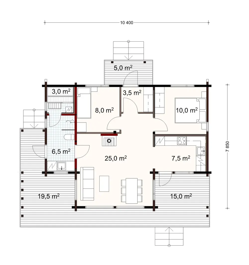 Heijastus 70 2A floor plan