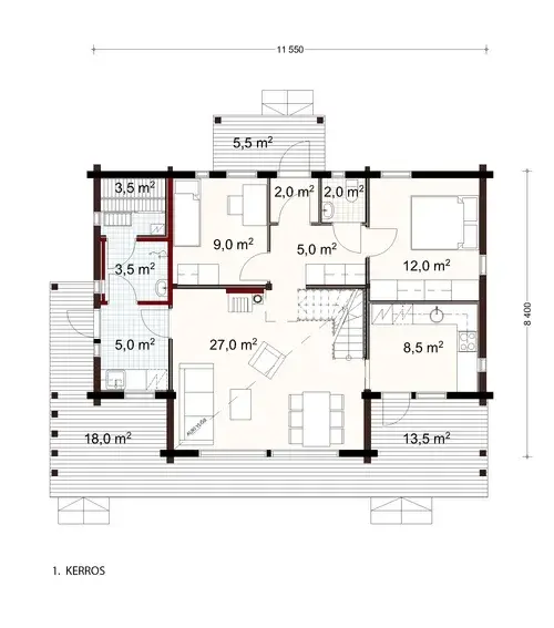 Heijastus 88 1A floor plan