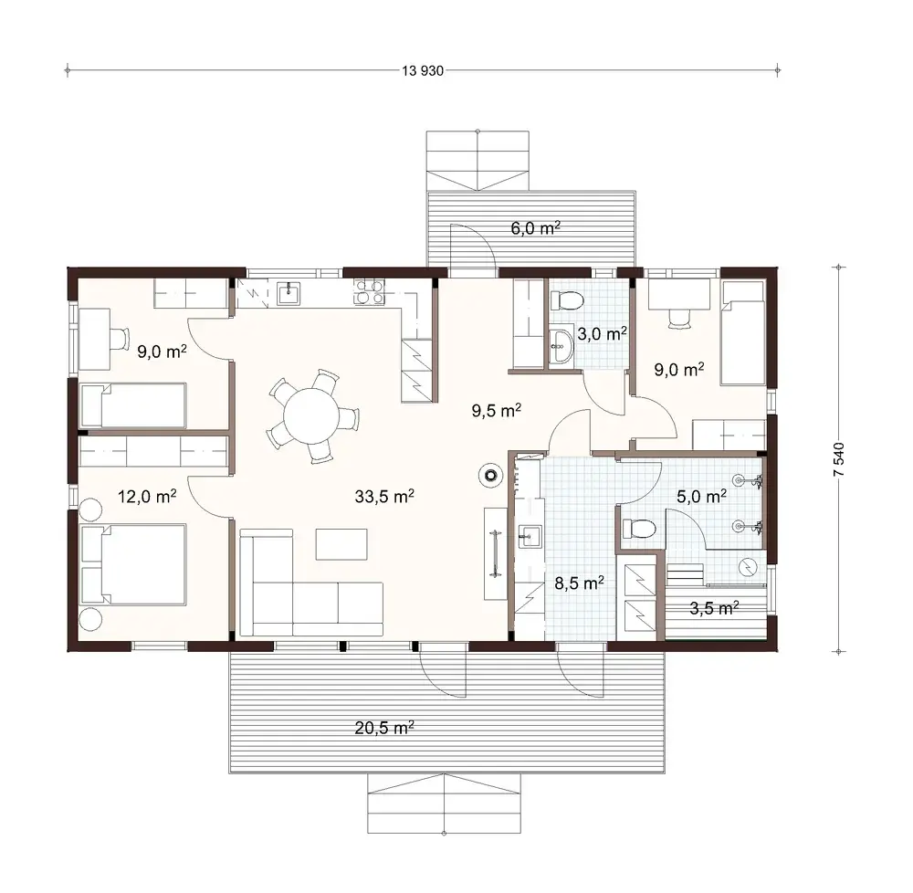 Hygge 105 1A floor plan