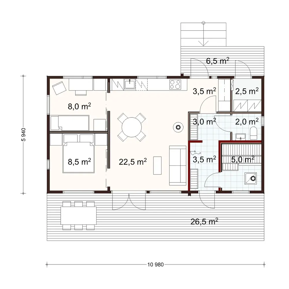 Hygge 65 1A floor plan