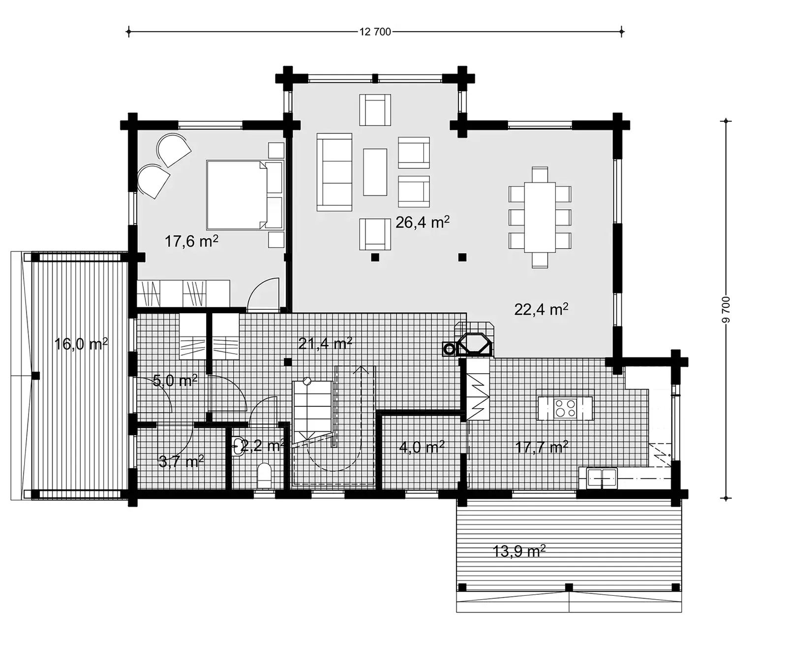 Ivalo 240 1A floor plan