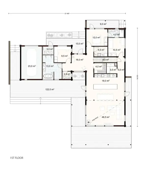 Kanto 298 1A floor plan