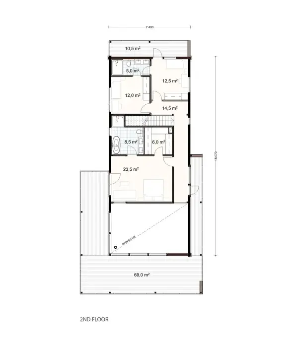 Kanto 298 1A floor plan