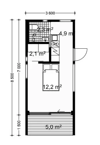 Kontti 25 2A floor plan