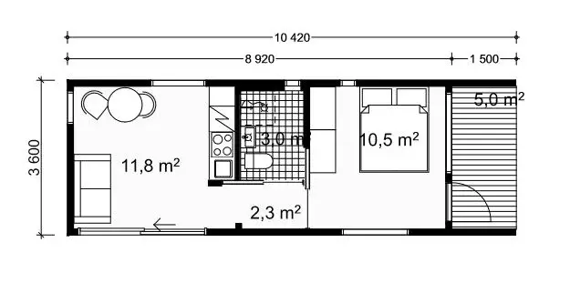 Kontti 32 1A floor plan
