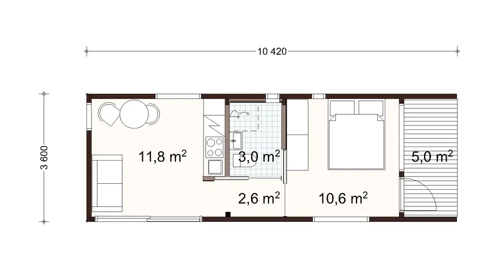 Kontti 32 1A floor plan