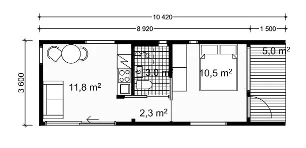 Kontti 32 2A floor plan