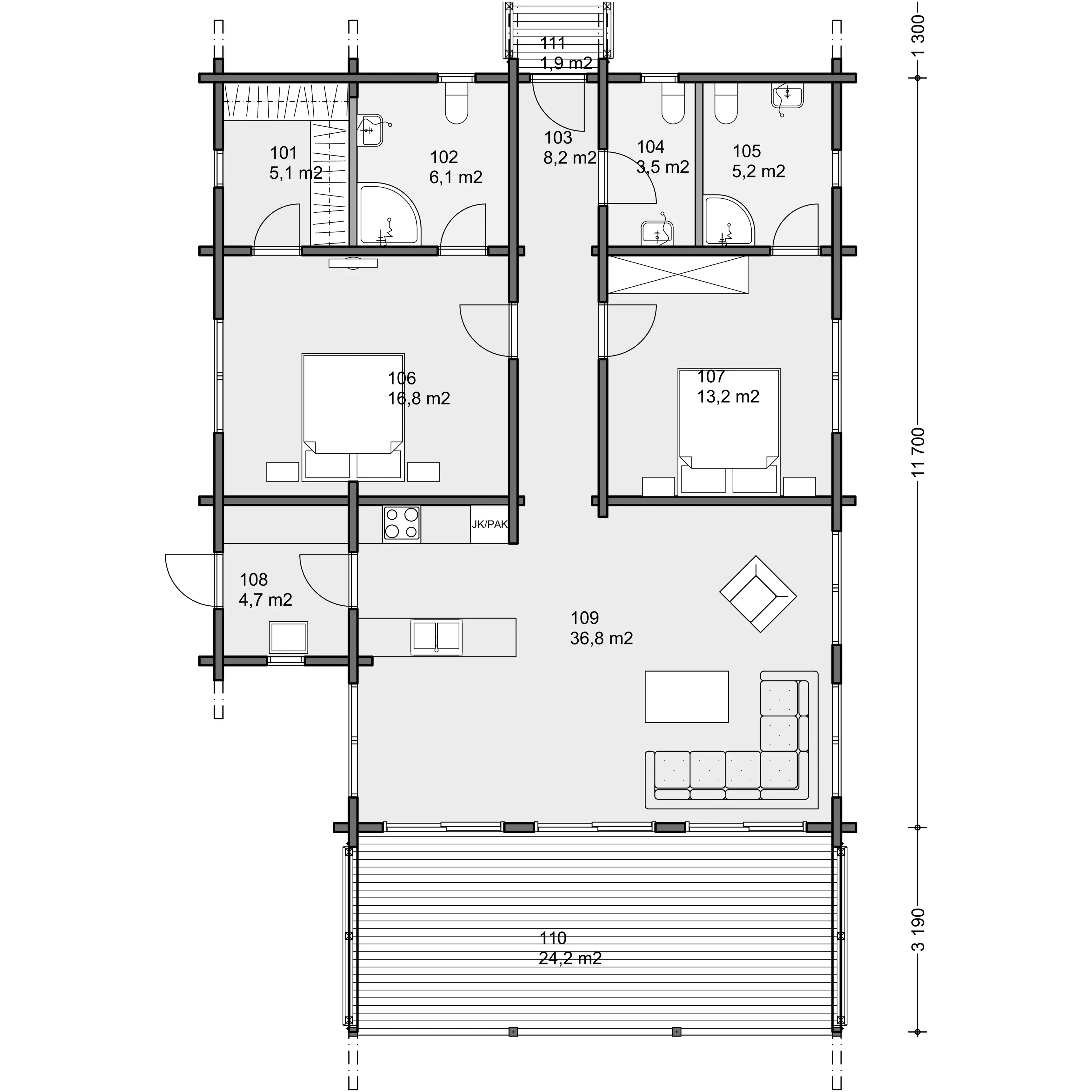 Koto 110 2A floor plan