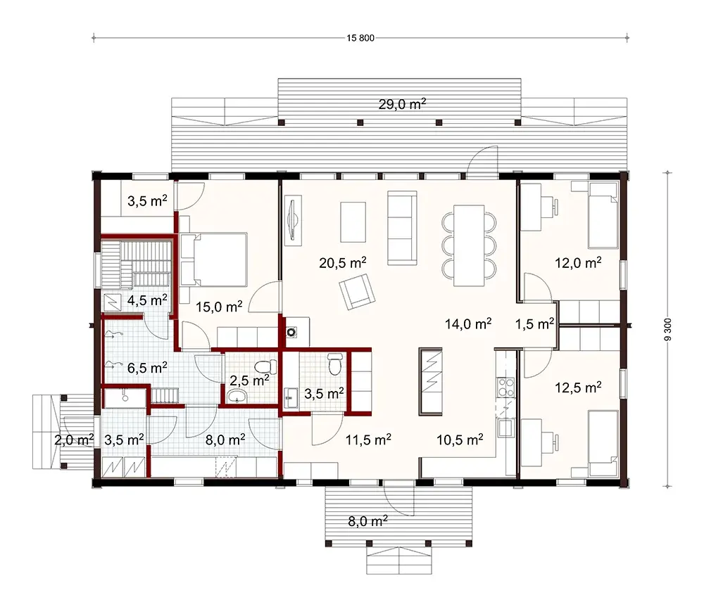 Kunnas 147 1A floor plan