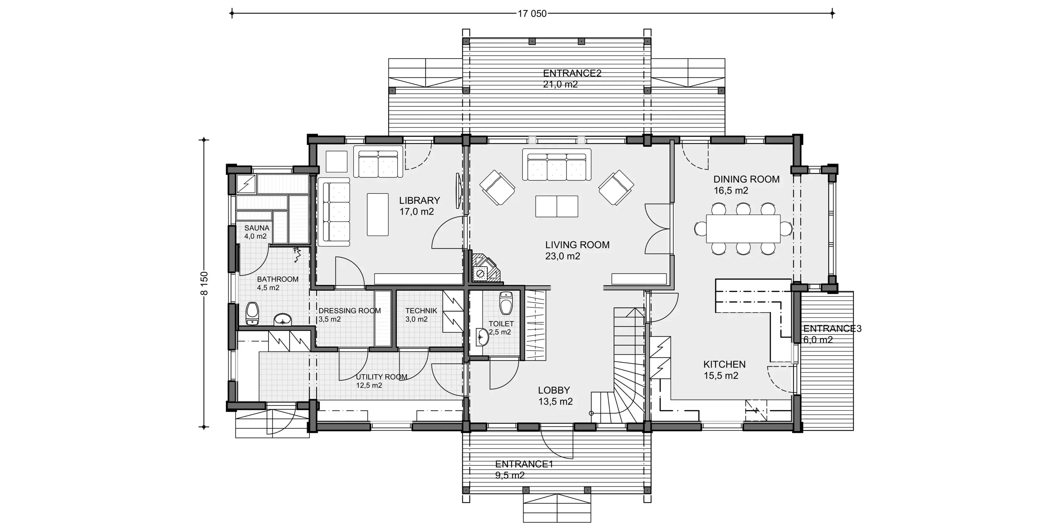 Kunnas 250 1A floor plan