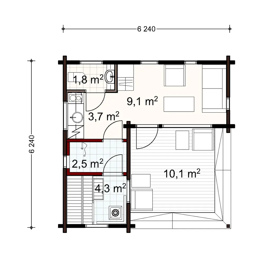 Leija 25 1A floor plan