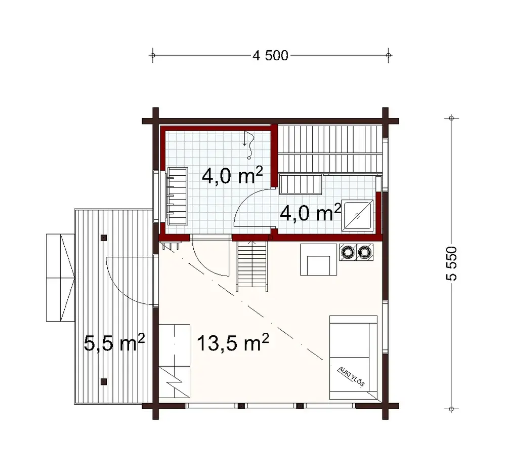 Lintukoto 25 2A floor plan
