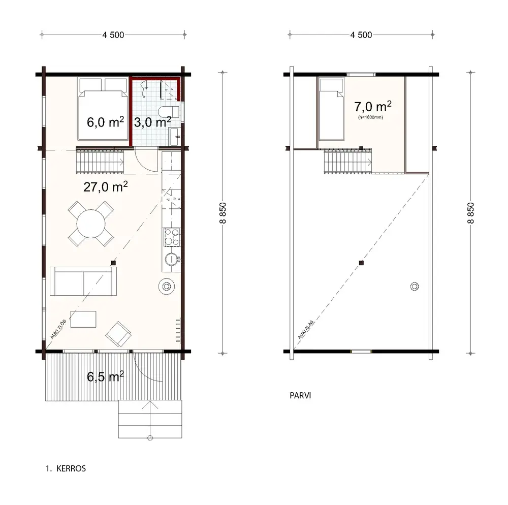 Lintukoto 40 1A floor plan