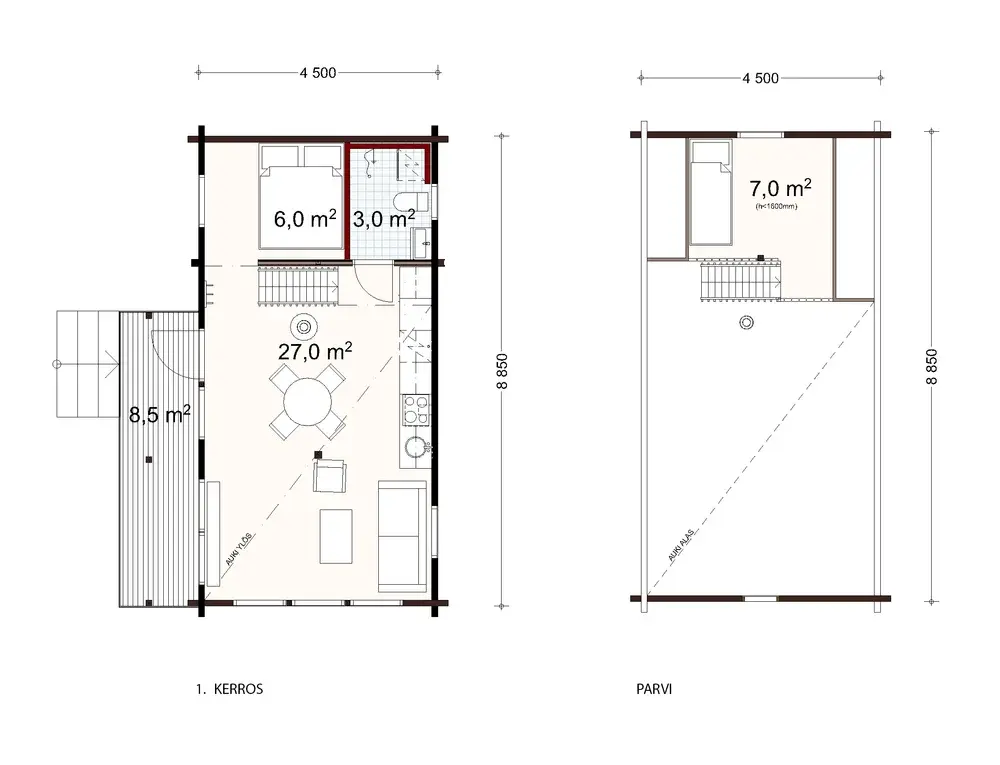 Lintukoto 40 2A floor plan