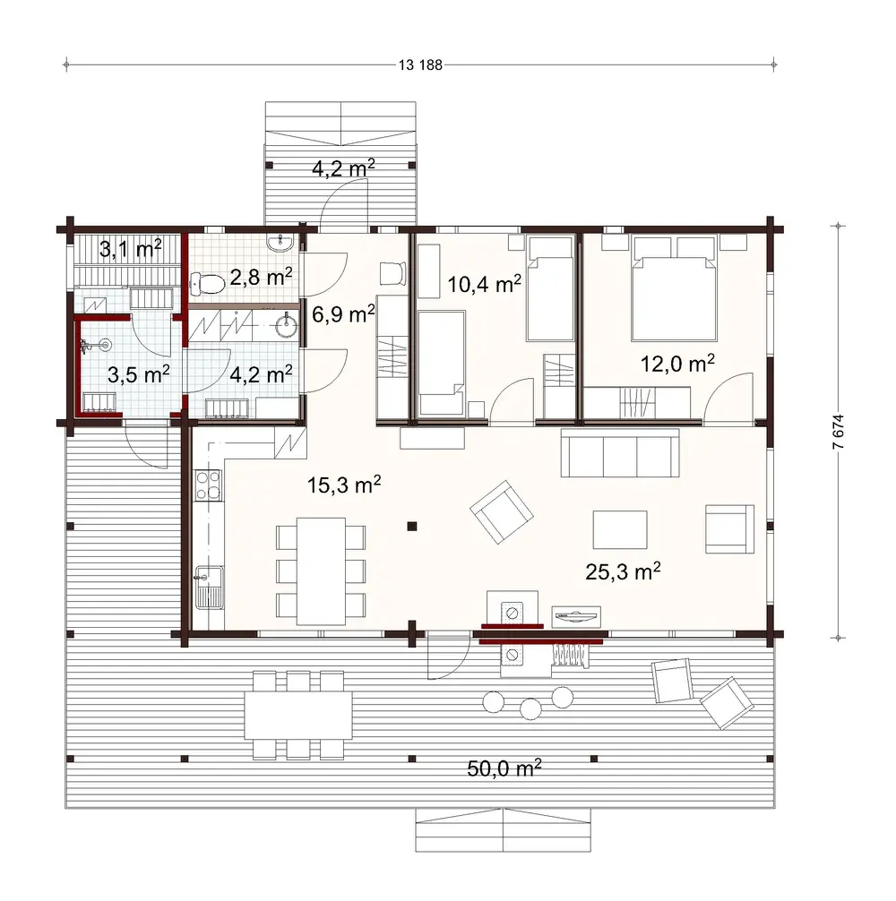 Loimu 93 1A floor plan