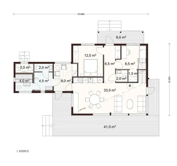 Louhi 128 2A floor plan