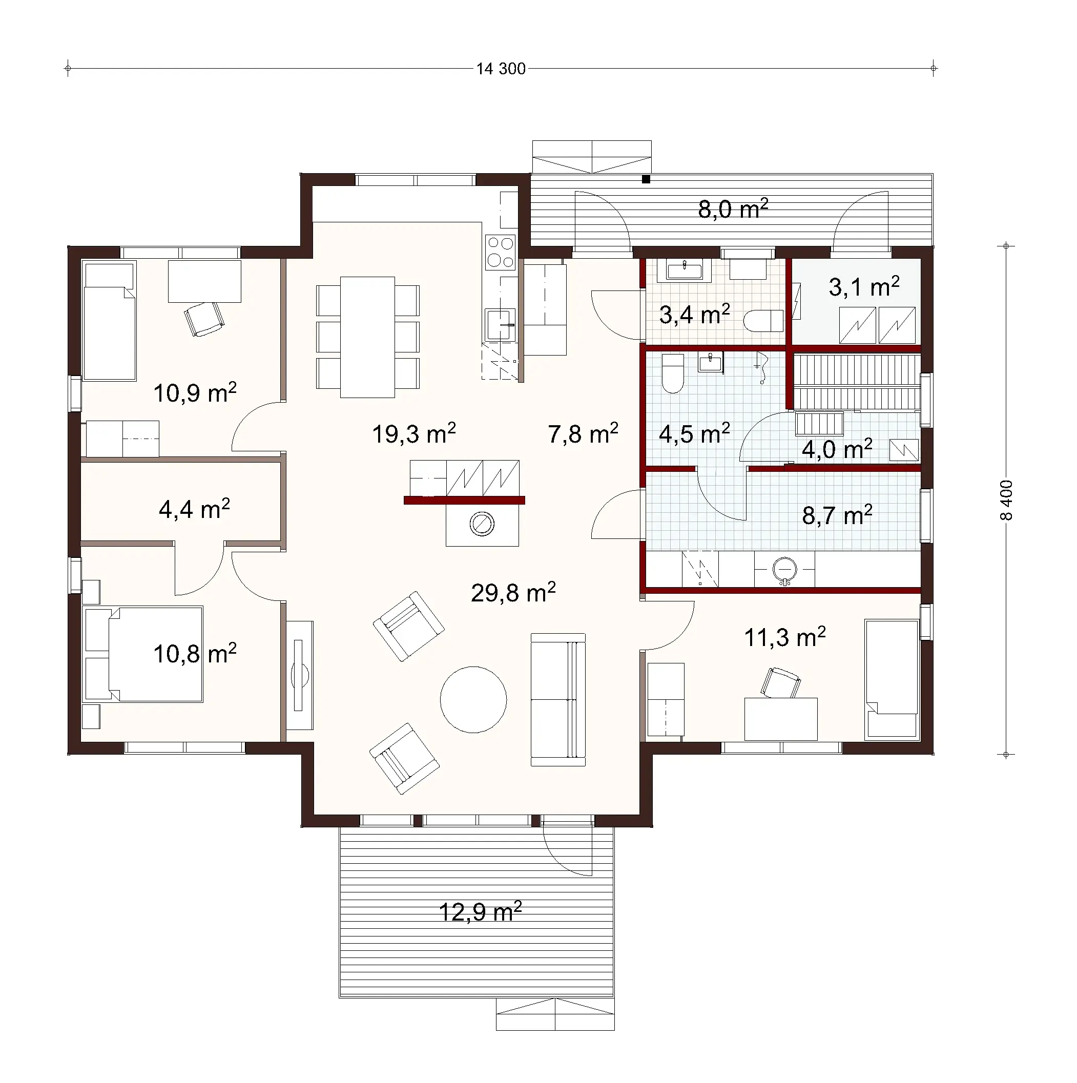 Louna 130 3A floor plan