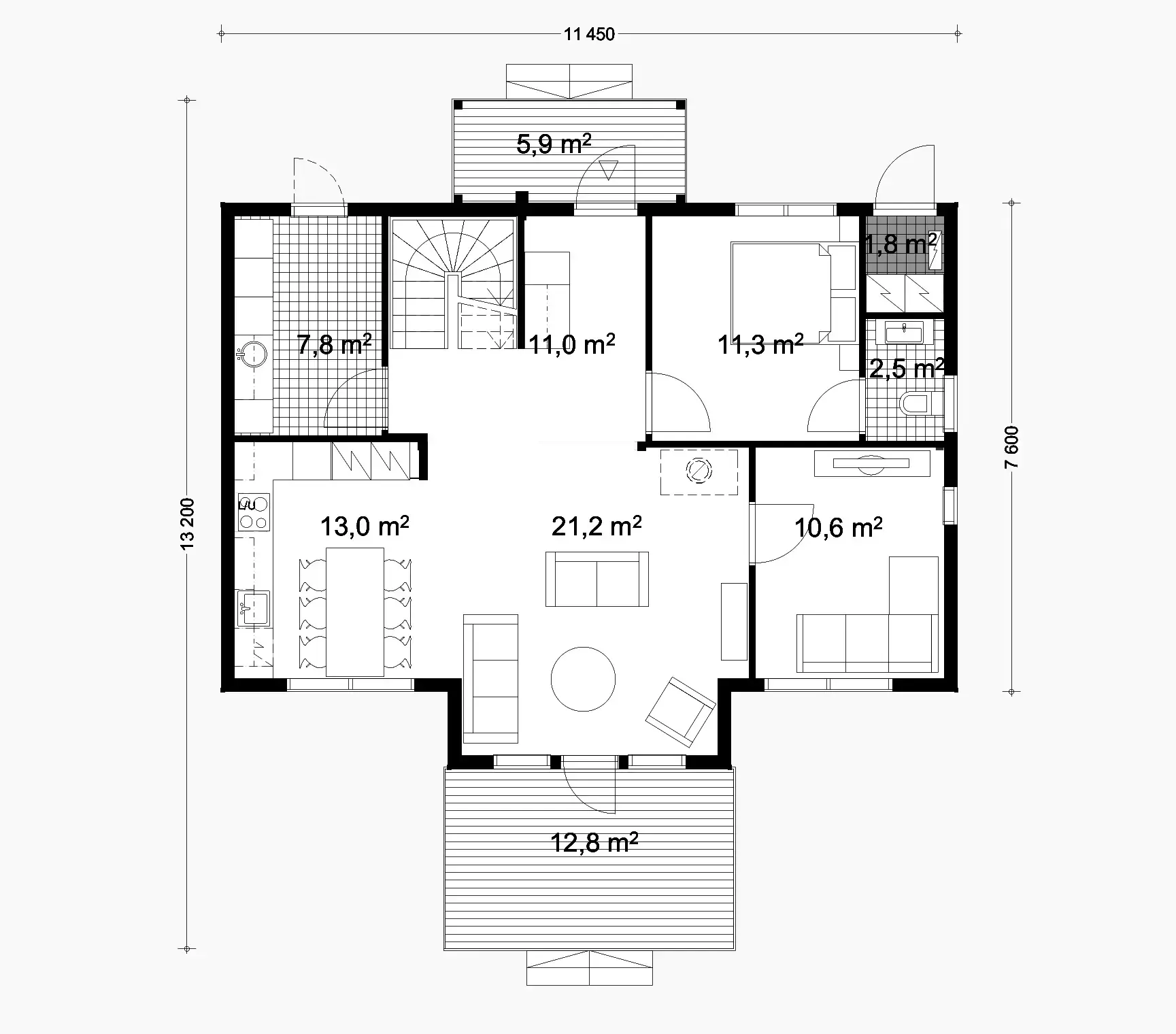 Louna 180 1A floor plan