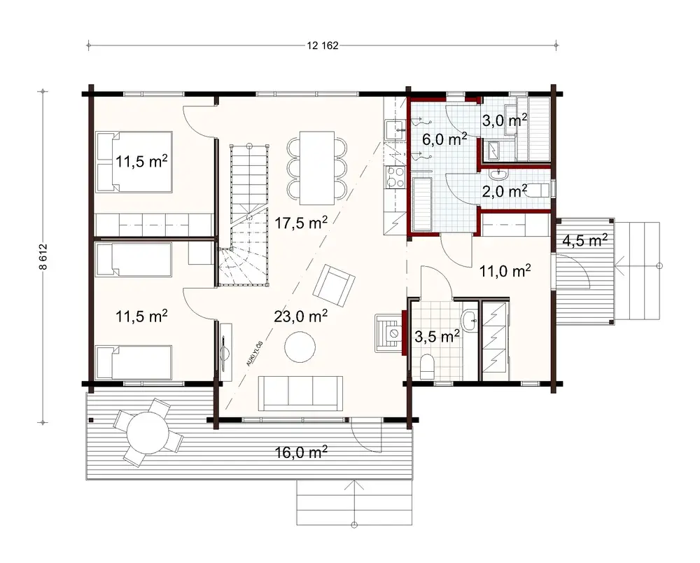 Lumous 100 1A floor plan