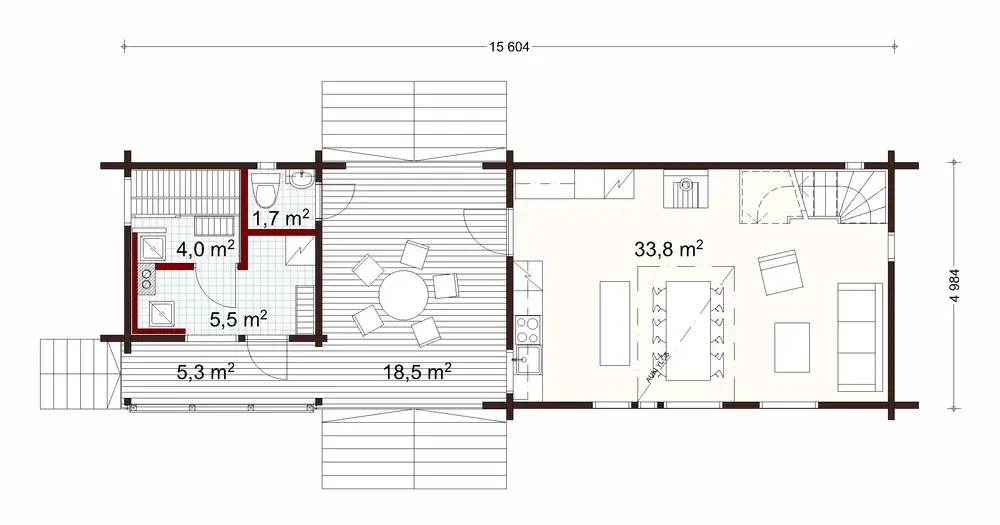 Luoto 75 1A floor plan
