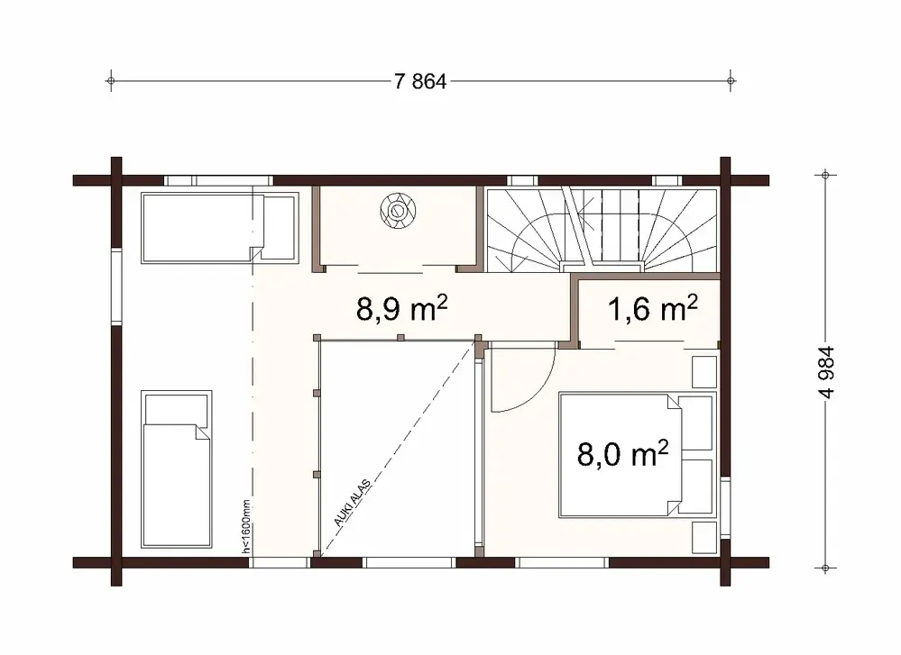 Luoto 75 1A floor plan