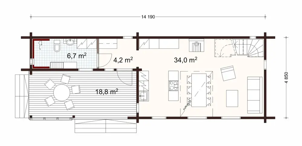 Luoto 75 2A floor plan