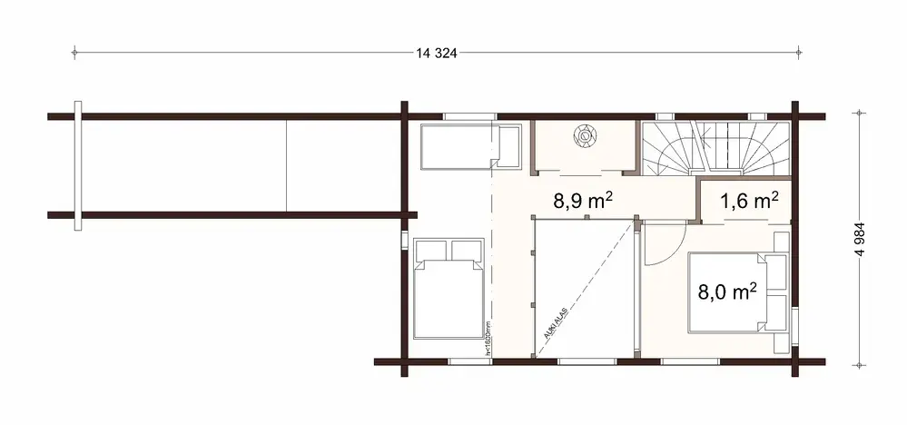 Luoto 75 2A floor plan