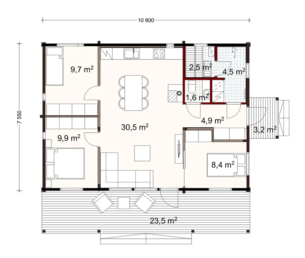 Naava 80 1A floor plan