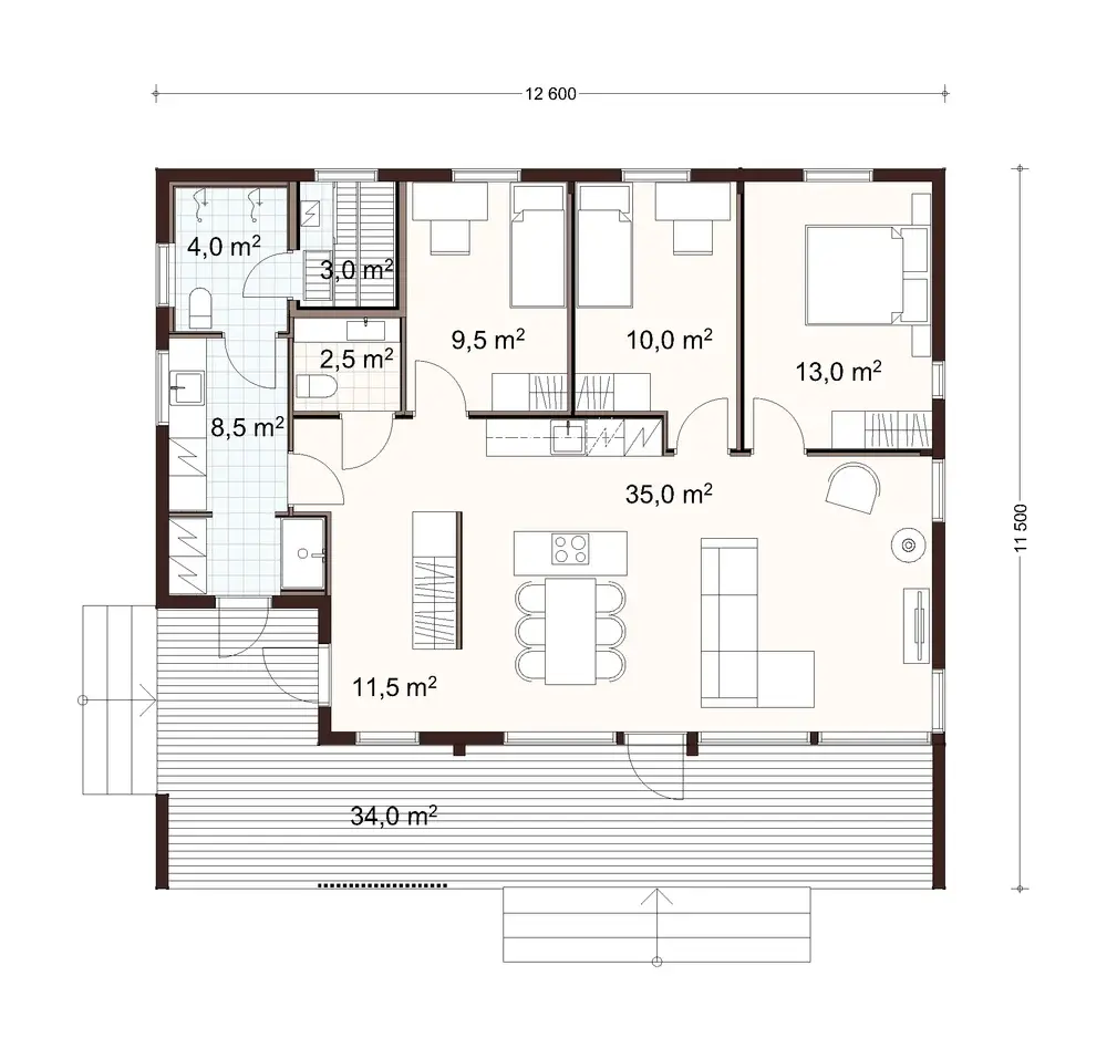 Oula 110 1A floor plan