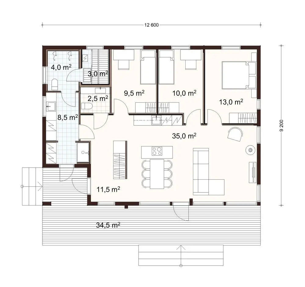 Oula 110 2A floor plan