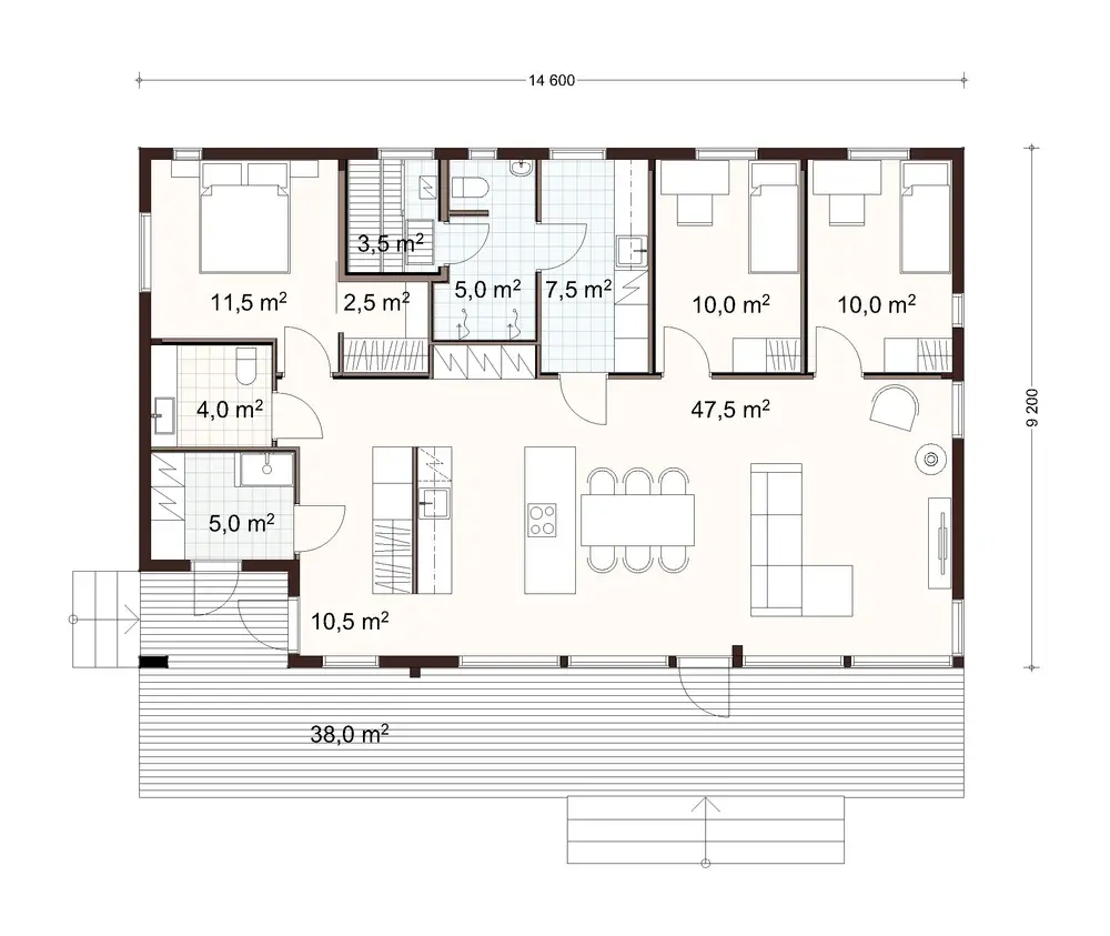 Oula 130 3A floor plan
