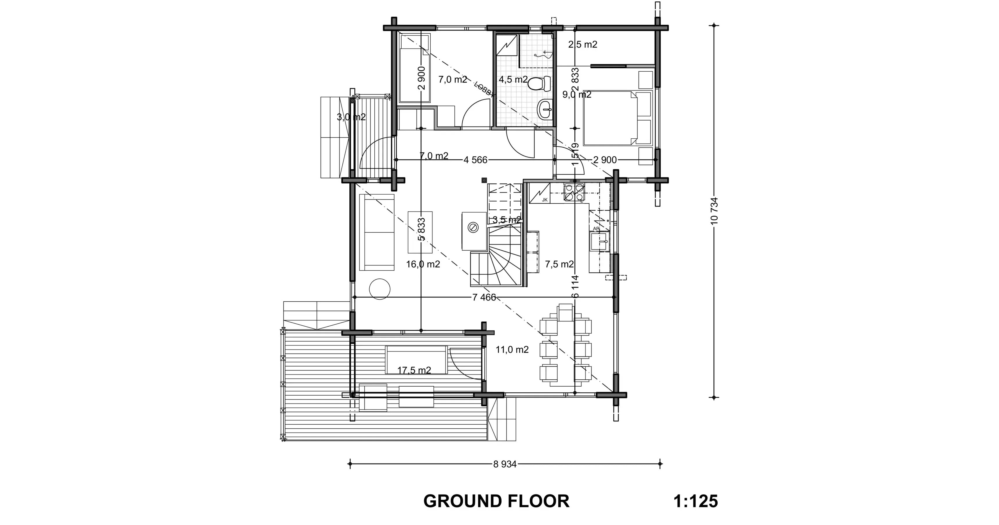 Päivänsäde 30 1A floor plan