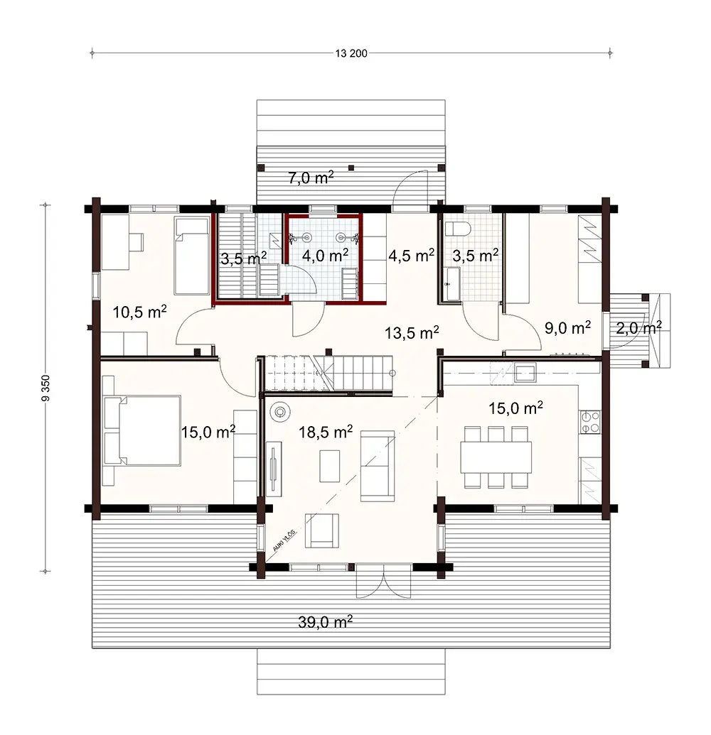 Pilvi 159 1A floor plan